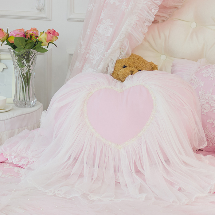 粉嫩居生活广场韩式蕾丝心形蕾丝