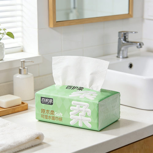 3包400张纸巾抽纸家用大餐巾纸实惠装整箱卫生纸面巾纸擦手88VIP