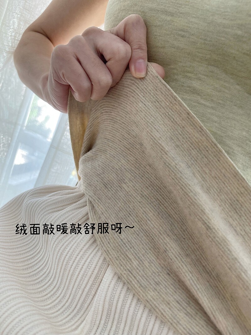 캐시미어 뽕나무 실크 라텍스 패드 블랙 기술 가열 양면 벨벳 에어로젤 열 속옷 조끼 여성용 내부 착용