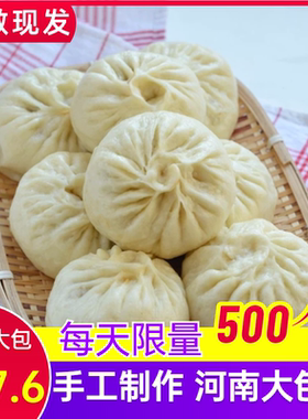 纯手工大包子包邮粉条韭菜馅老家包子发酵面馒头河南特产早餐速食