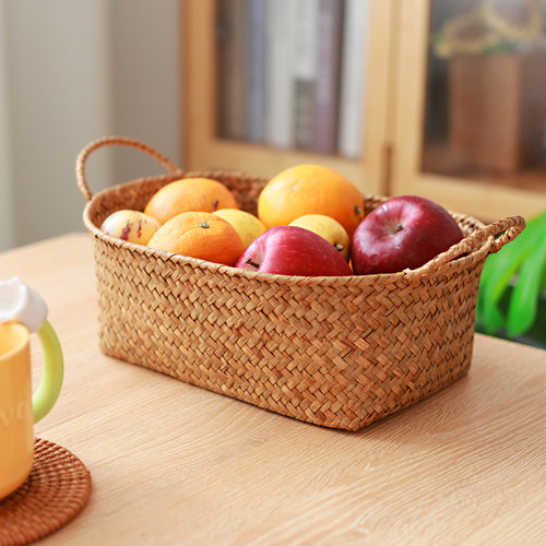 手工编织水果篮鸡蛋收纳篮