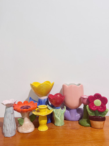 外贸孤品 花朵系列花瓶、花盆、香薰瓶、 摆件、烛台