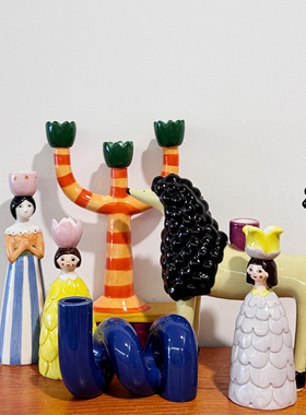 外贸出口 孤品 手工 水培 陶瓷花瓶 花盆 多肉花盆 摆件 烛台