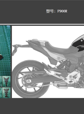 宝马 BMW F900R 手工油箱贴防滑垫挡鸟皮,金卡纳绕桩透明磨砂橡胶