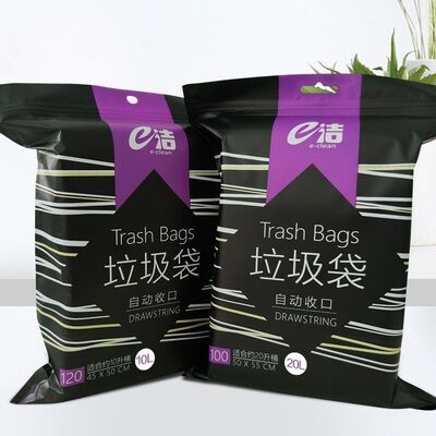 e洁加厚垃圾袋免撕抽取自动收口