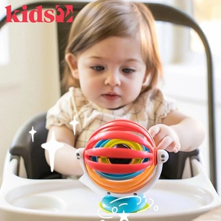 美国Kids2 einstein婴儿喂饭神器摇铃玩具餐椅吸盘转转乐 baby