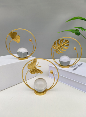 玄关摆件金属桌面北欧