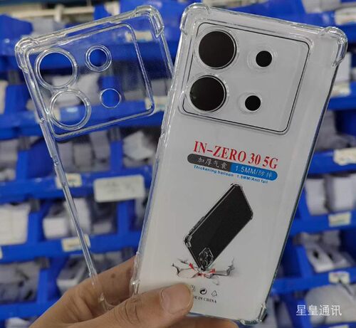 适用infinix  Pova2/3/4/5 ZeroX/30 GT10Pro  1.5MM四角气囊特别加厚防摔套 手机保护壳 TPU软胶透明壳