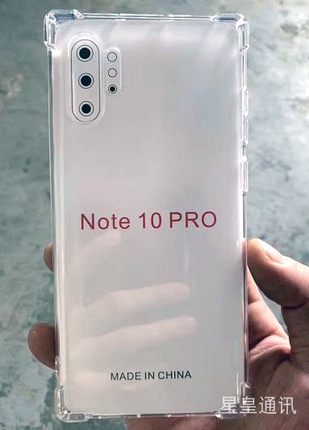 适用三星A2Core M30/A40S A8/90 Note10Pro M40S 1.5MM四角气囊特别加厚防摔套 透明防爆手机保护壳