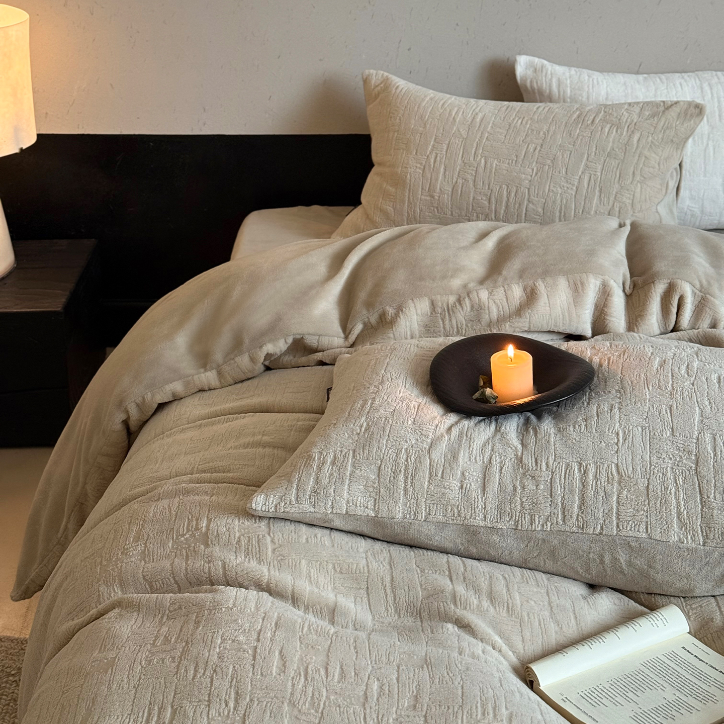 新款冬季高克重牛奶绒四件套