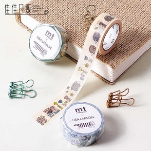 Olle箭头鸟花鱼CupOfTherapy蘑菇日本进口和纸胶带 北欧系列