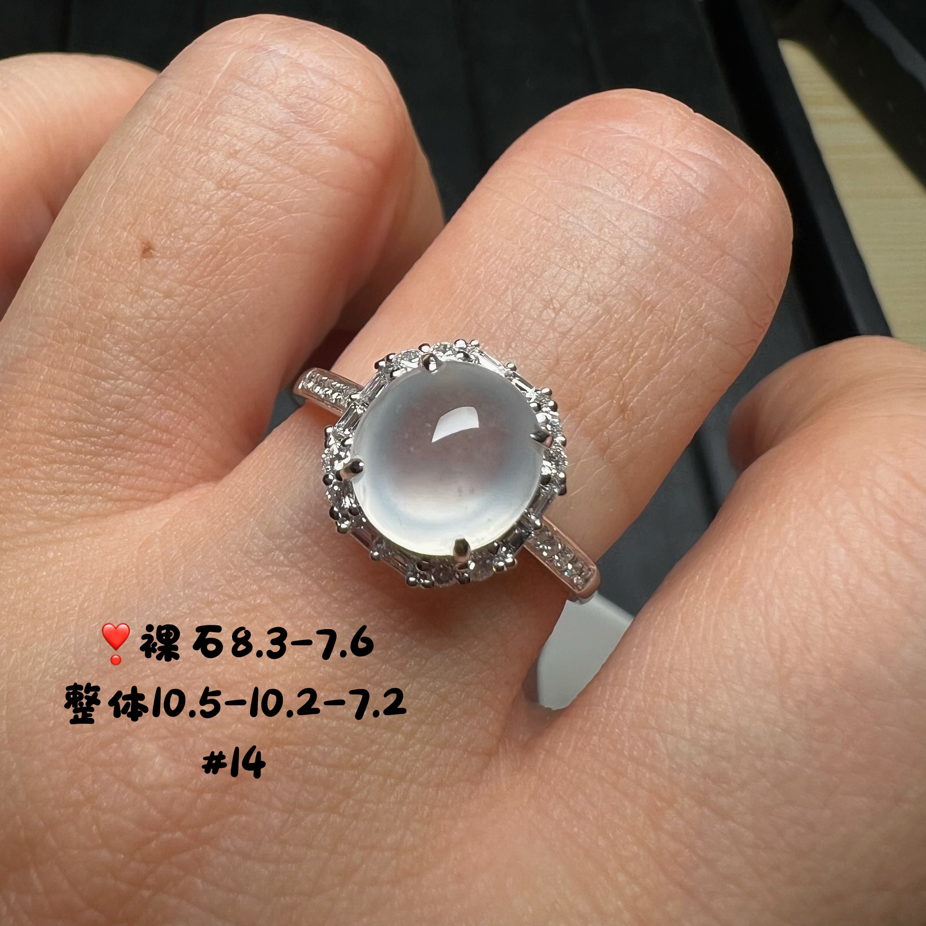 18k金钻石镶嵌高冰种起光翡翠蛋面耳坠耳钉天然缅甸A货精品