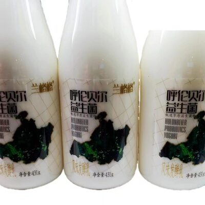 兰格格酸奶 呼伦贝尔益生菌 风味发酵乳431g/瓶 日期新鲜草原直发