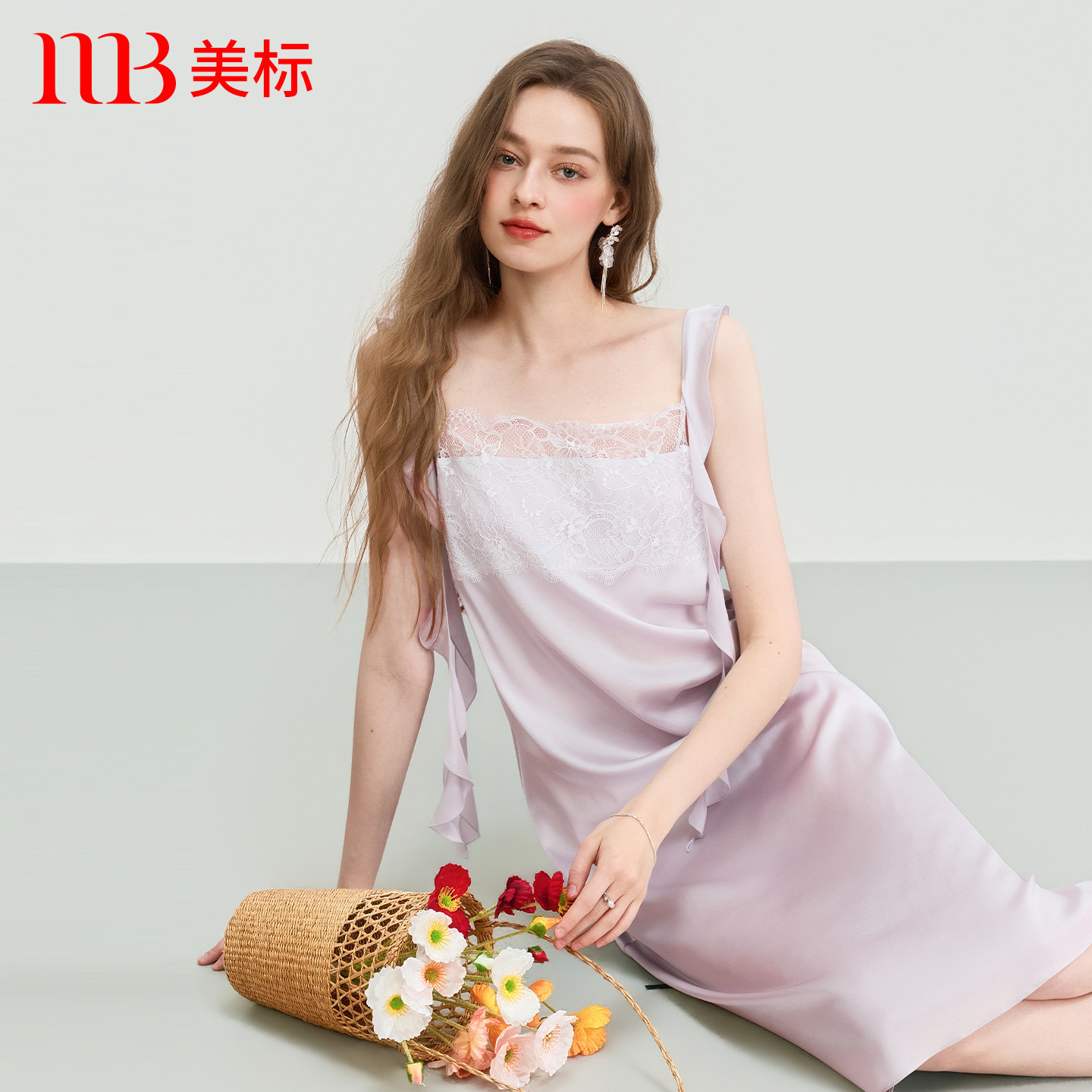 美标2026新品真丝吊带睡裙女士夏桑蚕丝性感纯欲风长裙丝绸家居服