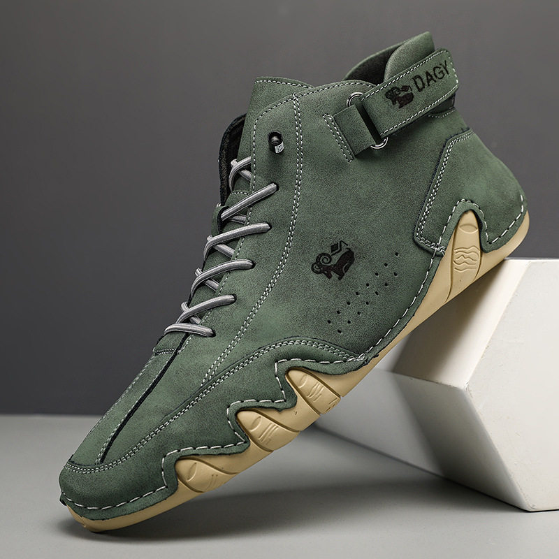狄迪公羊爆款男鞋高帮棉鞋男士休闲鞋冬季加绒加厚鞋子马丁靴男款