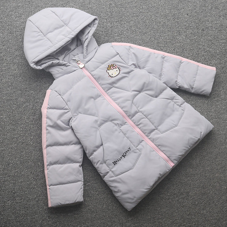 [凯]兰米特卖秋冬新款童装女童中大童中长款羽绒服外套外穿保暖