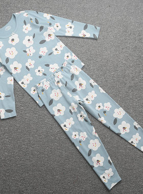 [粒]兰米特卖秋冬季睡衣男中童薄鹿皮绒内衣秋衣秋裤套装352A1976