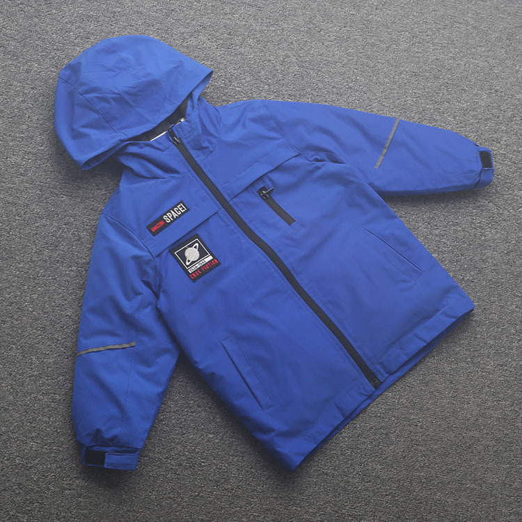 [皇]兰米特卖男儿童外套秋冬男童冲锋衣羽绒服户外两件套保暖冬装