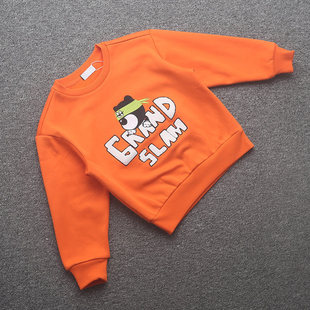 [ab]兰米特卖秋冬新款童装男童中大童圆领套头卫衣加绒保暖时尚