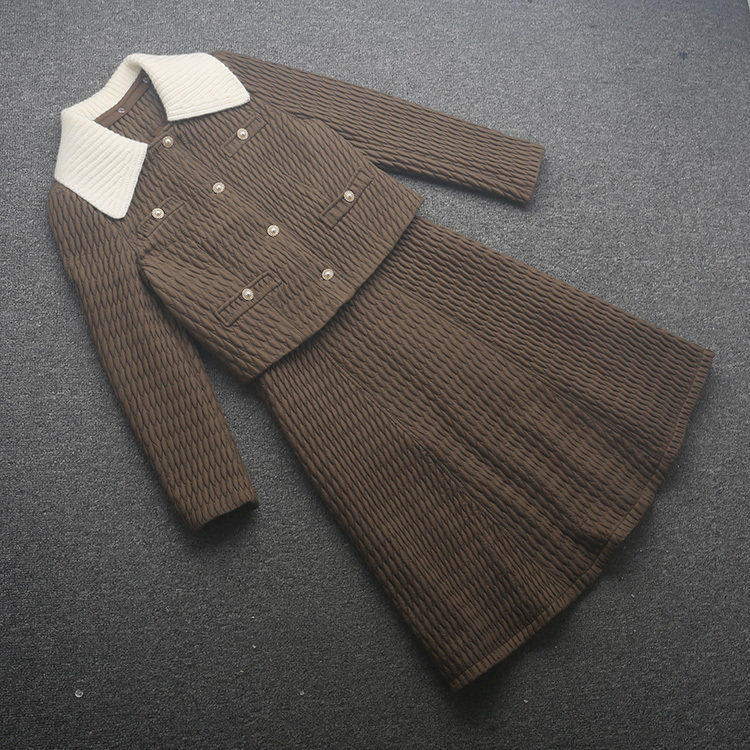 [直]兰米特卖秋冬新款女装轻奢棉服套裙小香风高级感气质名媛外套