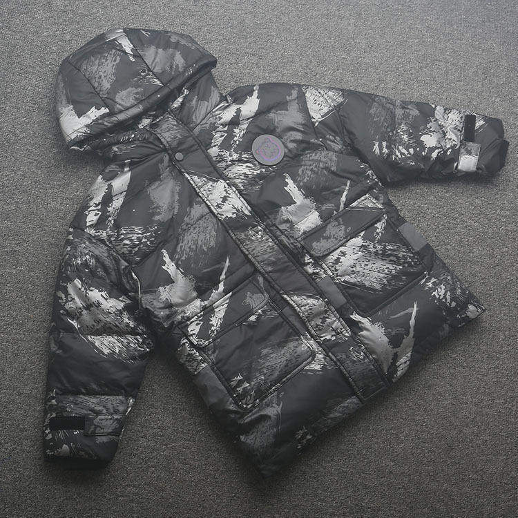[皇]兰米特卖儿童羽绒服冬季新款男童中长款运动风中大童装外套