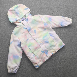 [迪]兰米秋冬新款童装中大童女童冲锋衣外套时尚保暖防风两件套