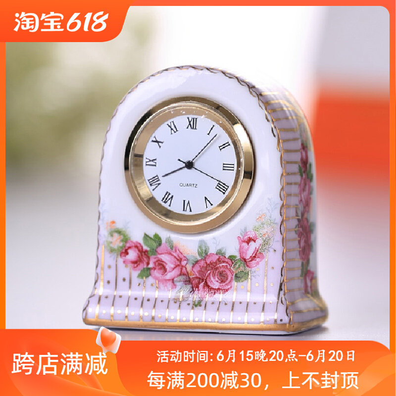 桌面台钟个性钟表 台式静音小时钟 客厅欧式装饰摆件卧室座钟创意