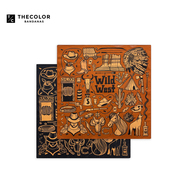 复古头巾男士 THECOLOR BANDANA美式 机车方巾系脖嘻哈发带丝巾领巾