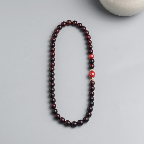 小叶紫檀手串天然火焰纹檀香