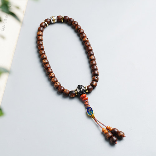 全套正品文玩配饰星月菩提虎皮料