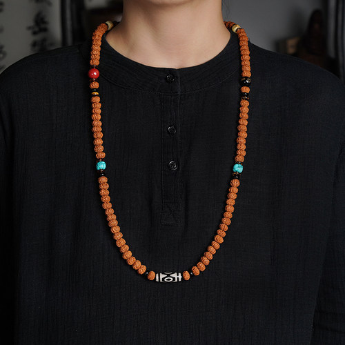 小金刚菩提子108颗文玩手串项链