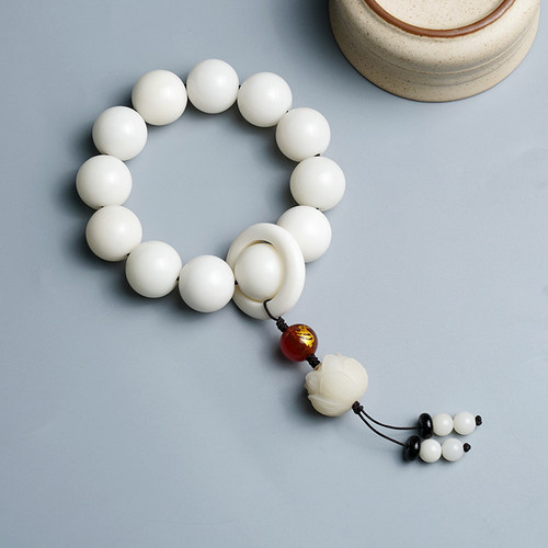 盘玩佛珠白玉菩提菩提根文玩手串