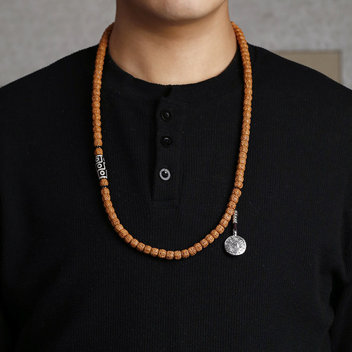 小金刚佛珠项链九眼天珠藏式盘玩