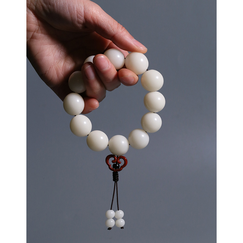 白玉菩提根手串男女盘玩把玩件