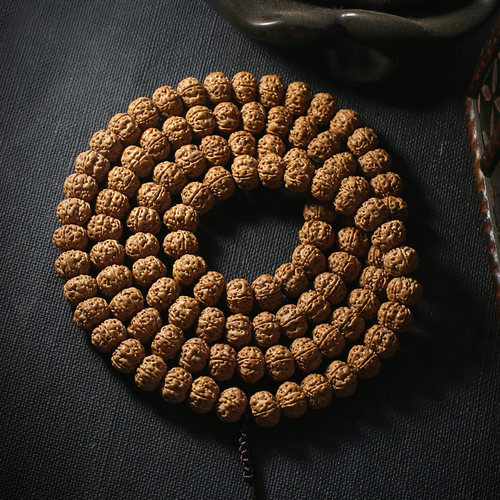 六瓣金刚菩提手串男双龙纹盘玩