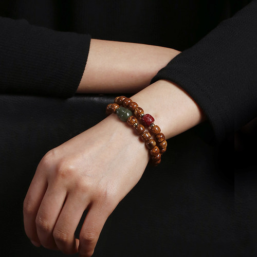 星月菩提虎皮老料正品文玩手持