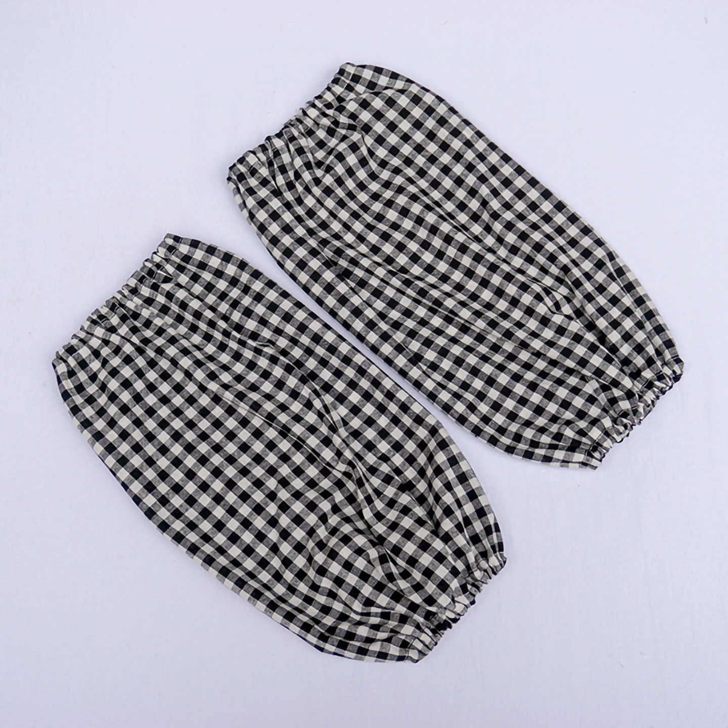 纯棉袖套女新款宽松厨房套袖冬季羽绒服专用加大加宽棉布格子护袖