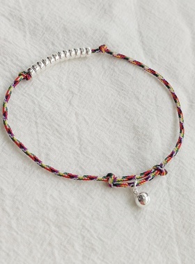 编织手绳925925纯银冷淡风女