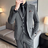 韩版时尚修身弹力面料男士西装套装职业西服套装SJT006/P270，男装西服套装，电商A428