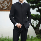 中式婚宴高端礼服暗门襟西服套装婚宴礼服西服914/P250，男装西服，电商A428