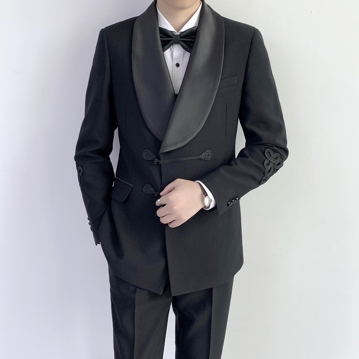 奢华婚礼风 男士结礼服套装 晚宴套装两件套 LJT805/P260图片