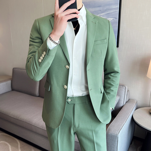 男士双扣西服套装  三色弹力面料西服  新郎西服套装 LJT902/P240图片