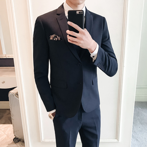 高品质男士两扣西服 修身弹力面料套装 上班服 婚宴服XZ152/P280图片
