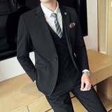 时尚修身弹力面料男士单扣西装套装职业西服套装SJT008/P270，男装西服套装，电商A428