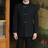 中式婚宴高端礼服个性设计纽扣西服套装婚宴礼服西服670/P240，男装西服，电商A428