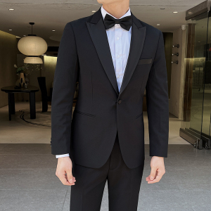 婚宴高品   礼服单扣西服枪驳领套装 司仪 GD011/P245  特批图片