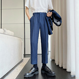 男士凉爽麻料裤子腰带松紧宽松休闲裤K604/P75，男装休闲裤，电商A428