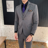 高品质男士两扣西服修身弹力面料套装上班服婚宴服XZ152/P280，男装西服，电商A428