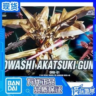 现货 万代 HG SEED 40 1/144  大鹫 新拂晓高达 电镀版 拼装模型