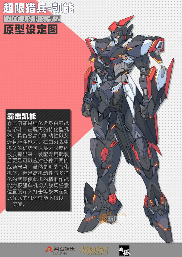 预定 超限猎兵凯能 atype 2.0 1/100 霸击凯能 拼装模型 21051314